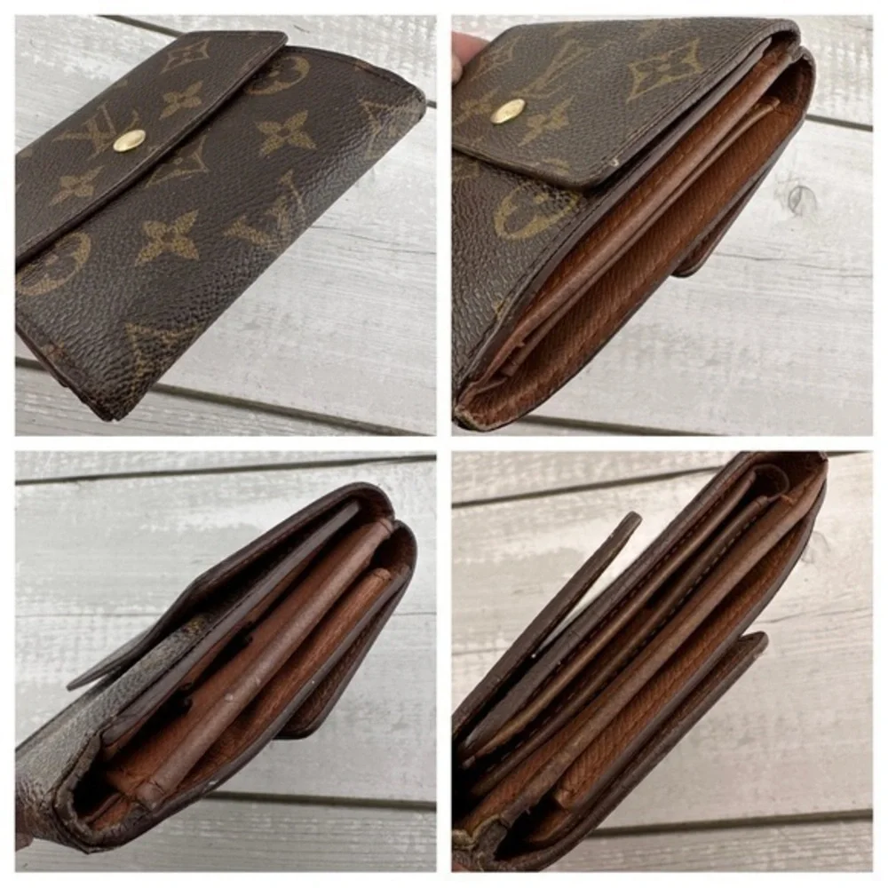 AUTHENTIC Louis Vuitton Elise compact wallet. Monogram canvas.